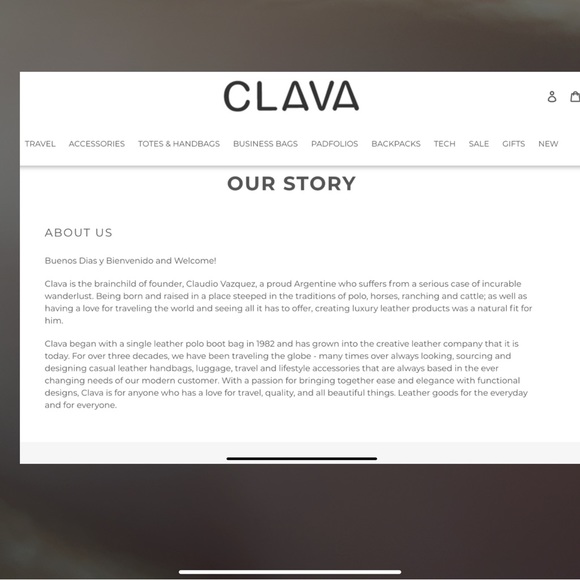 CLAVA NANTUCKET LEATHER TOTE - Picture 2 of 13